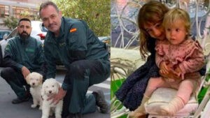 Lee más sobre el artículo Junco y Bill, los perros que buscan a las niñas canarias pueden oler sangre hasta en ropa lavada cinco veces