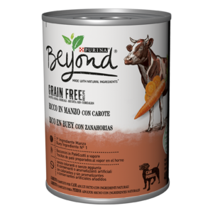BEYOND – GRAIN FREE – TROCITOS DE PATE DE BUEY CON ZANAHORIA, LATA 400GR