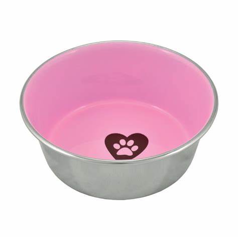 COMEDERO DE ACERO INOXIDABLE ANTIDESLIZANTE - LOVE PAW