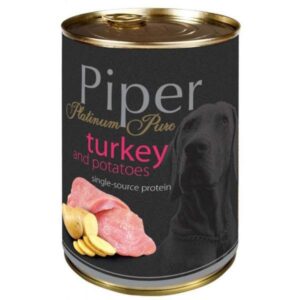 PIPER PLATINUM PURE TURKEY & POTATOES, LATA 400GR