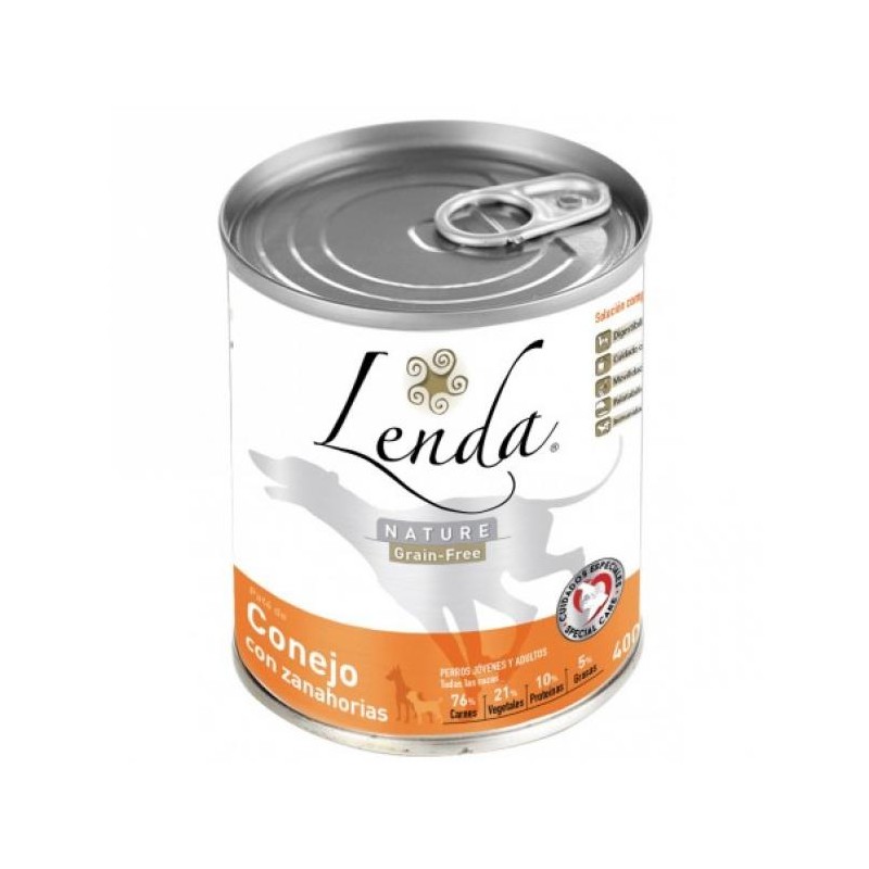 LENDA LATA PATE CONEJO-ZANAHORIA, 400GR
