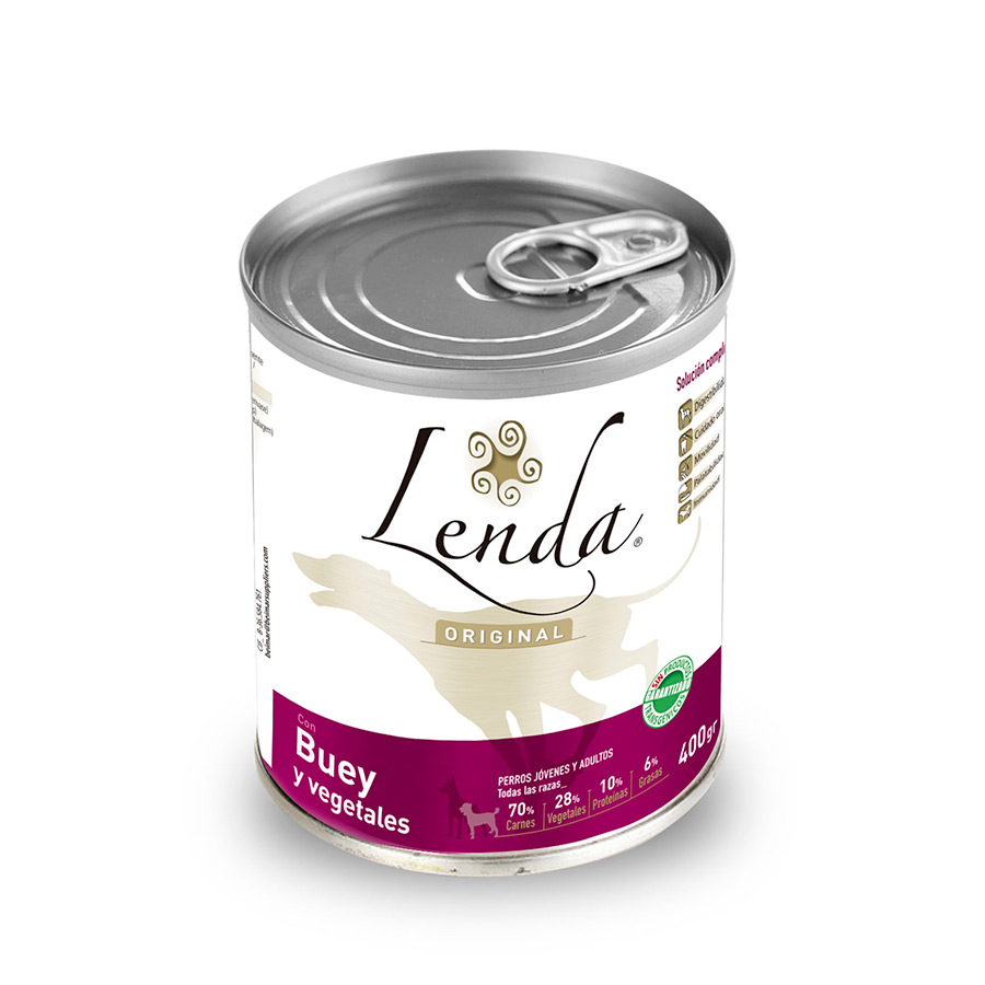 LENDA LATA PATE BUEY-GUISANTES, 400GR