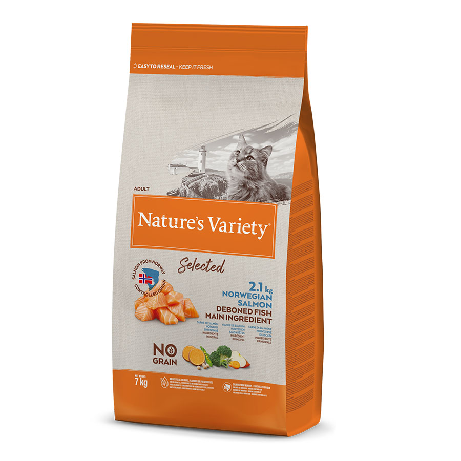 NATURE´S VARIETY SELECTED - NO GRAIN - ADULT SALMON NORUEGO