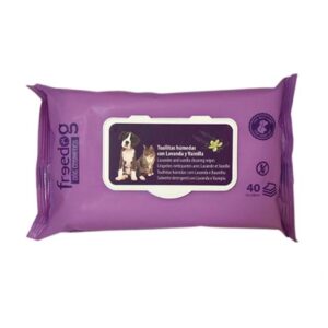 TOALLITAS LAVANDA + VAINILLA – FREEDOG, 40uds