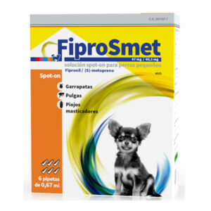 FIPROSMET – PIPETAS ANTIPARASITARIAS PARA PERROS (unidades sueltas)