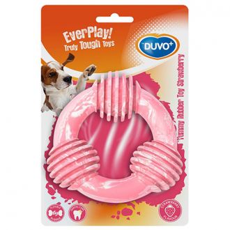 JUGUETE DE GOMA FLEXIBLE SABOR FRESA (BLANDO) - DUVO+