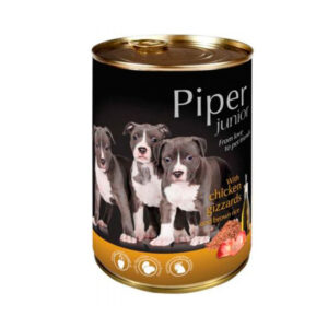 PIPER JUNIOR CHICKEN GIZZARDS & BROWN RICE, LATA 400GRK