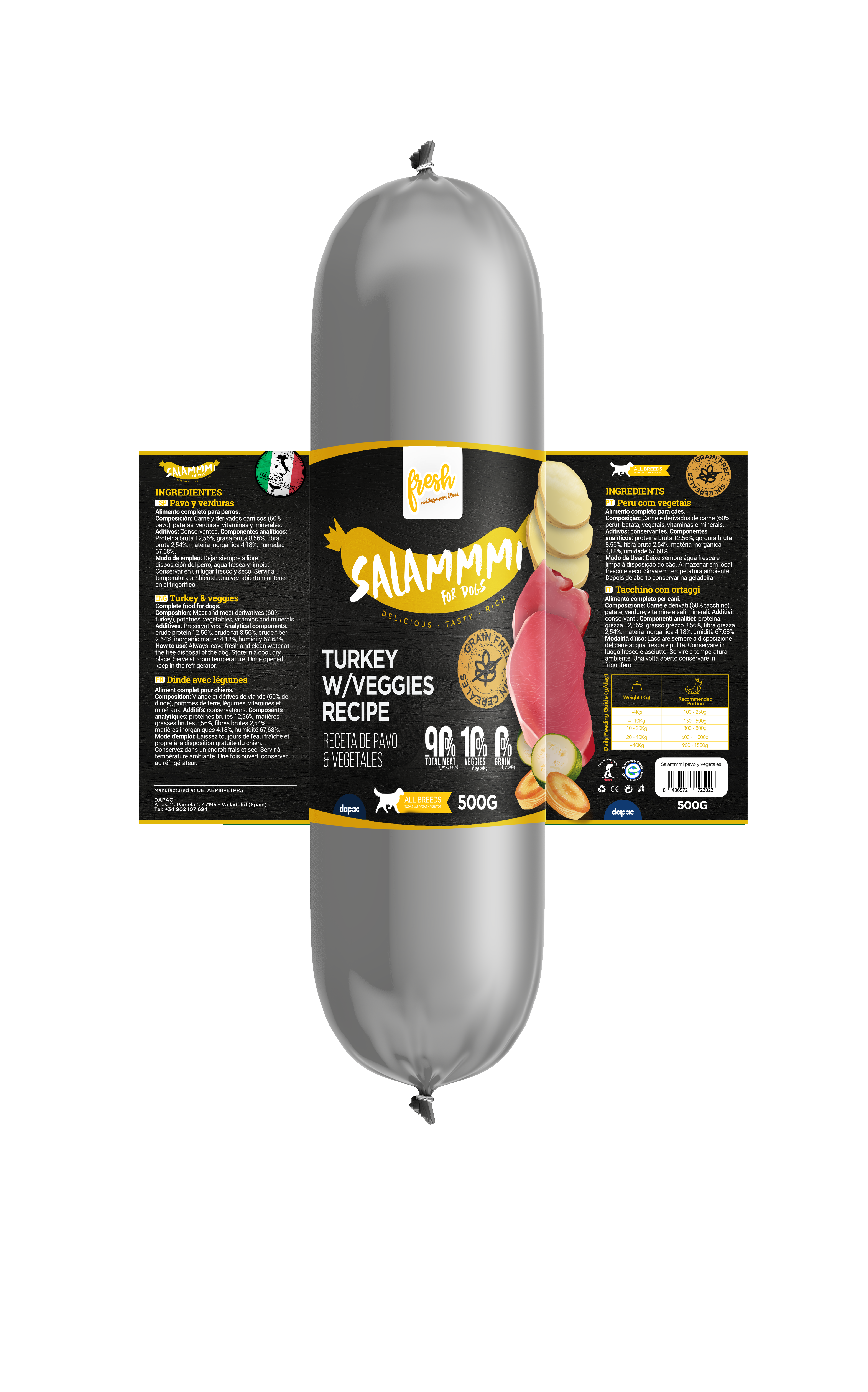 SALCHICHA DE PAVO Y VERDURAS - SALAMMMI