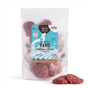 MENU COMPLETO BARF DE PAVO CON VERDURAS FRESCAS – WILD BALANCE