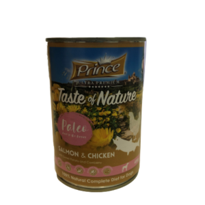 PATE DE SALMON Y POLLO CON BATATA Y ARANDANOS SILVESTRES – PRINCE
