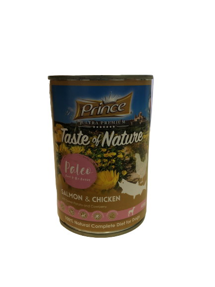 PATE DE SALMON Y POLLO CON BATATA Y ARANDANOS SILVESTRES - PRINCE