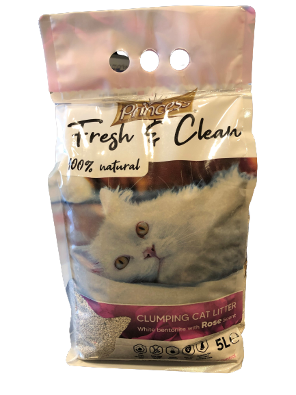 PRINCESS - ARENA DE BENTONINA - AROMA ROSAS 5L